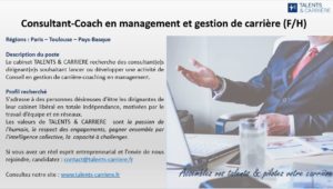 Talents & Carrière Conseil en Outplacement à Paris et Bordeaux Poste-Coach-management-gestion-carriere-Paris-Pays-Basque-Toulouse